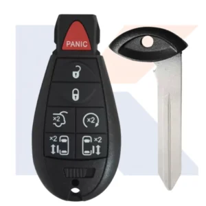 Llave Fobik 7 botones 433MHz, ID46/PCF7941 FCC IYZ-C01C KLIC Tools